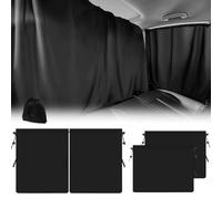 4 Pcs Campervan Curtains, Car Divider Privacy Curtains Universal Car Window Shade Sun Shades Cars Sunshades for Partition Front Rear Side Windows 140 * 80cm