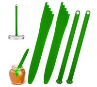 4 PCS Canning Tools Supplies 2PCS Canning Magnetic Lid Lifter and 2PCS Cannings Popper Remover for Canned Food Measurer, Potato Masher and Jar Lid Lifter (Green)