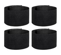 4 PCS Captain Armbands, Black Armbands Elastic Arm Band Adjustable Leader Armband Team Sport Armband Soccer Armband Memorial Armband Funeral Mourning Band for Basketball Volleyball Team