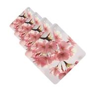 4 Pcs Car Air Freshener Card Gift for Women Men, Lavender Scent Square | Cherry Blossom Car Aromatherapy Tablets, Long Lasting Hanging Fragrance Scented Cards, Car Mirror Pendant