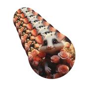 4 Pcs Car Air Fresheners Cards Set,Long-Lasting Car Aromatherapy Tablets | Hanging Scented Cards Cartoon Opossum And Roses Air Fresheners Incense Chips For Car Rearview Mirror Pendant