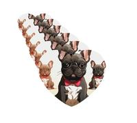 4 Pcs Car Air Fresheners Cards Set,Long-Lasting Car Aromatherapy Tablets | Hanging Scented Cards Cartoon Dog French Bulldog Air Fresheners Incense Chips For Car Rearview Mirror Pendant