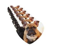 4 Pcs Car Air Fresheners Cards Set,Long-Lasting Car Aromatherapy Tablets | Hanging Scented Cards Cute French Bulldog Air Fresheners Incense Chips For Car Rearview Mirror Pendant