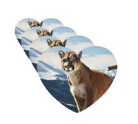 4 Pcs Car Air Fresheners Decorative Car Air Freshener Card Long Lasting Hanging Fragrance Scented Animal Mountain Lion Car Aromatherapy Tablets Rearview Mirror Pendant for Men Women