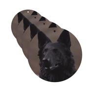4 Pcs Car Air Fresheners Decorative Car Air Freshener Card Long Lasting Hanging Fragrance Scented Black german shepherd Car Aromatherapy Tablets Rearview Mirror Pendant for Men Women