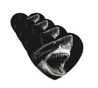 4 Pcs Car Air Fresheners Decorative Car Air Freshener Card Long Lasting Hanging Fragrance Scented Black Shark Head Car Aromatherapy Tablets Rearview Mirror Pendant for Men Women