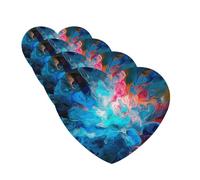 4 Pcs Car Air Fresheners Decorative Car Air Freshener Card Long Lasting Hanging Fragrance Scented Blue Aesthetic Color Splash Car Aromatherapy Tablets Rearview Mirror Pendant for Men Women