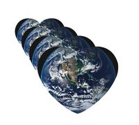 4 Pcs Car Air Fresheners Decorative Car Air Freshener Card Long Lasting Hanging Fragrance Scented Blue Marble Earth Car Aromatherapy Tablets Rearview Mirror Pendant for Men Women