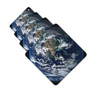 4 Pcs Car Air Fresheners Decorative Car Air Freshener Card Long Lasting Hanging Fragrance Scented Blue Marble Earth Car Aromatherapy Tablets Rearview Mirror Pendant for Men Women