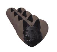 4 Pcs Car Air Fresheners Decorative Car Air Freshener Card Long Lasting Hanging Fragrance Scented Black german shepherd Car Aromatherapy Tablets Rearview Mirror Pendant for Men Women