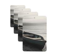 4 Pcs Car Air Fresheners Decorative Car Air Freshener Card Long Lasting Hanging Fragrance Scented Boat by the Sea Car Aromatherapy Tablets Rearview Mirror Pendant for Men Women