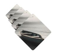 4 Pcs Car Air Fresheners Decorative Car Air Freshener Card Long Lasting Hanging Fragrance Scented Boat by the Sea Car Aromatherapy Tablets Rearview Mirror Pendant for Men Women