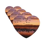 4 Pcs Car Air Fresheners Decorative Car Air Freshener Card Long Lasting Hanging Fragrance Scented Bosque del Apache Wildlife Refuge Car Aromatherapy Tablets Rearview Mirror Pendant for Men Women