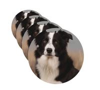 4 Pcs Car Air Fresheners Decorative Car Air Freshener Card Long Lasting Hanging Fragrance Scented Border Collie Car Aromatherapy Tablets Rearview Mirror Pendant for Men Women