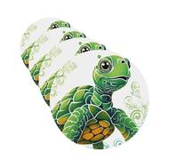 4 Pcs Car Air Fresheners Decorative Car Air Freshener Card Long Lasting Hanging Fragrance Scented Cartoon Turtle Pattern Car Aromatherapy Tablets Rearview Mirror Pendant for Men Women