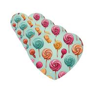 4 Pcs Car Air Fresheners Decorative Car Air Freshener Card Long Lasting Hanging Fragrance Scented Candy And Lollipops Car Aromatherapy Tablets Rearview Mirror Pendant for Men Women