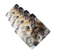4 Pcs Car Air Fresheners Decorative Car Air Freshener Card Long Lasting Hanging Fragrance Scented Cats Mom and Baby Car Aromatherapy Tablets Rearview Mirror Pendant for Men Women