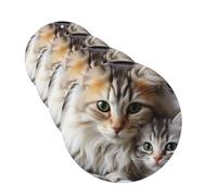 4 Pcs Car Air Fresheners Decorative Car Air Freshener Card Long Lasting Hanging Fragrance Scented Cats Mom and Baby Car Aromatherapy Tablets Rearview Mirror Pendant for Men Women