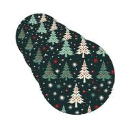 4 Pcs Car Air Fresheners Decorative Car Air Freshener Card Long Lasting Hanging Fragrance Scented Christmas tree pattern Car Aromatherapy Tablets Rearview Mirror Pendant for Men Women
