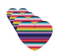 4 Pcs Car Air Fresheners Decorative Car Air Freshener Card Long Lasting Hanging Fragrance Scented Colorful Mexican Stripes Car Aromatherapy Tablets Rearview Mirror Pendant for Men Women