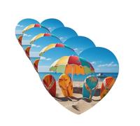 4 Pcs Car Air Fresheners Decorative Car Air Freshener Card Long Lasting Hanging Fragrance Scented Colorful Flip Flops Beach Ball Car Aromatherapy Tablets Rearview Mirror Pendant for Men Women