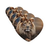 4 Pcs Car Air Fresheners Decorative Car Air Freshener Card Long Lasting Hanging Fragrance Scented Creative Animals Lion Car Aromatherapy Tablets Rearview Mirror Pendant for Men Women