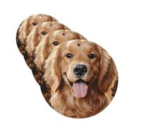 4 Pcs Car Air Fresheners Decorative Car Air Freshener Card Long Lasting Hanging Fragrance Scented Cute Golden Retriever Car Aromatherapy Tablets Rearview Mirror Pendant for Men Women
