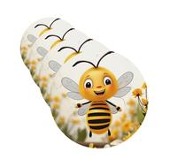 4 Pcs Car Air Fresheners Decorative Car Air Freshener Card Long Lasting Hanging Fragrance Scented Cute Bees Daisy Flower Car Aromatherapy Tablets Rearview Mirror Pendant for Men Women
