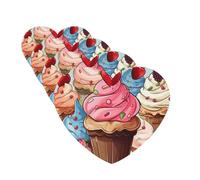 4 Pcs Car Air Fresheners Decorative Car Air Freshener Card Long Lasting Hanging Fragrance Scented Cupcakes And Ice Cream Car Aromatherapy Tablets Rearview Mirror Pendant for Men Women