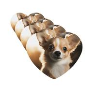 4 Pcs Car Air Fresheners Decorative Car Air Freshener Card Long Lasting Hanging Fragrance Scented Cute Chihuahua Car Aromatherapy Tablets Rearview Mirror Pendant for Men Women