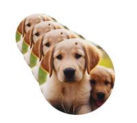 4 Pcs Car Air Fresheners Decorative Car Air Freshener Card Long Lasting Hanging Fragrance Scented Cute Golden Retriever Puppy Car Aromatherapy Tablets Rearview Mirror Pendant for Men Women