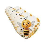 4 Pcs Car Air Fresheners Decorative Car Air Freshener Card Long Lasting Hanging Fragrance Scented Cute Bees Daisy Flower Car Aromatherapy Tablets Rearview Mirror Pendant for Men Women