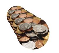 4 Pcs Car Air Fresheners Decorative Car Air Freshener Card Long Lasting Hanging Fragrance Scented Currency Coin Car Aromatherapy Tablets Rearview Mirror Pendant for Men Women