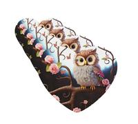 4 Pcs Car Air Fresheners Decorative Car Air Freshener Card Long Lasting Hanging Fragrance Scented Cute Owl Tree Flowers and Squirrel Car Aromatherapy Tablets Rearview Mirror Pendant for Men Women