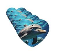 4 Pcs Car Air Fresheners Decorative Car Air Freshener Card Long Lasting Hanging Fragrance Scented Dolphins Car Aromatherapy Tablets Rearview Mirror Pendant for Men Women