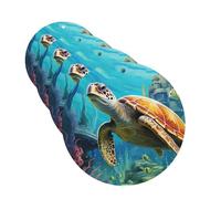 4 Pcs Car Air Fresheners Decorative Car Air Freshener Card Long Lasting Hanging Fragrance Scented Dolphins Sea Turtle Coral Reef Car Aromatherapy Tablets Rearview Mirror Pendant for Men Women