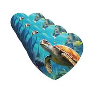 4 Pcs Car Air Fresheners Decorative Car Air Freshener Card Long Lasting Hanging Fragrance Scented Dolphins Sea Turtle Coral Reef Car Aromatherapy Tablets Rearview Mirror Pendant for Men Women