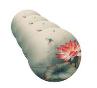4 Pcs Car Air Fresheners Decorative Car Air Freshener Card Long Lasting Hanging Fragrance Scented Flower and Dragonfly Car Aromatherapy Tablets Rearview Mirror Pendant for Men Women