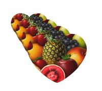 4 Pcs Car Air Fresheners Decorative Car Air Freshener Card Long Lasting Hanging Fragrance Scented Fresh Juicy Fruits Car Aromatherapy Tablets Rearview Mirror Pendant for Men Women
