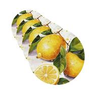 4 Pcs Car Air Fresheners Decorative Car Air Freshener Card Long Lasting Hanging Fragrance Scented Fruits Lemon Car Aromatherapy Tablets Rearview Mirror Pendant for Men Women