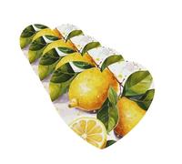 4 Pcs Car Air Fresheners Decorative Car Air Freshener Card Long Lasting Hanging Fragrance Scented Fruits Lemon Car Aromatherapy Tablets Rearview Mirror Pendant for Men Women
