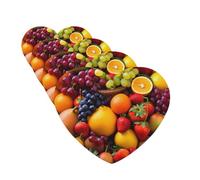 4 Pcs Car Air Fresheners Decorative Car Air Freshener Card Long Lasting Hanging Fragrance Scented Fresh Fruits Car Aromatherapy Tablets Rearview Mirror Pendant for Men Women