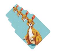 4 Pcs Car Air Fresheners Decorative Car Air Freshener Card Long Lasting Hanging Fragrance Scented Funny Cartoon Kangaroo Zoo Car Aromatherapy Tablets Rearview Mirror Pendant for Men Women