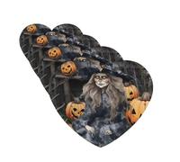 4 Pcs Car Air Fresheners Decorative Car Air Freshener Card Long Lasting Hanging Fragrance Scented Funny Halloween Decor Witch Car Aromatherapy Tablets Rearview Mirror Pendant for Men Women