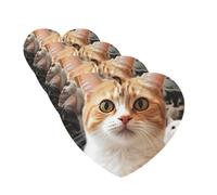 4 Pcs Car Air Fresheners Decorative Car Air Freshener Card Long Lasting Hanging Fragrance Scented Funny Pet Cat Car Aromatherapy Tablets Rearview Mirror Pendant for Men Women