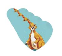 4 Pcs Car Air Fresheners Decorative Car Air Freshener Card Long Lasting Hanging Fragrance Scented Funny Cartoon Kangaroo Zoo Car Aromatherapy Tablets Rearview Mirror Pendant for Men Women