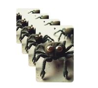 4 Pcs Car Air Fresheners Decorative Car Air Freshener Card Long Lasting Hanging Fragrance Scented Funny Spider Car Aromatherapy Tablets Rearview Mirror Pendant for Men Women
