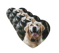 4 Pcs Car Air Fresheners Decorative Car Air Freshener Card Long Lasting Hanging Fragrance Scented Funny Golden Retriever Car Aromatherapy Tablets Rearview Mirror Pendant for Men Women
