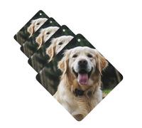 4 Pcs Car Air Fresheners Decorative Car Air Freshener Card Long Lasting Hanging Fragrance Scented Funny Golden Retriever Car Aromatherapy Tablets Rearview Mirror Pendant for Men Women