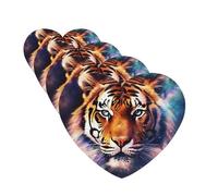 4 Pcs Car Air Fresheners Decorative Car Air Freshener Card Long Lasting Hanging Fragrance Scented Galaxy Tiger Car Aromatherapy Tablets Rearview Mirror Pendant for Men Women